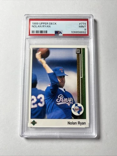 1989 Upper Deck Nolan Ryan with Football #774 PSA 9