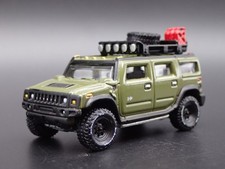 2003-2009 HUMMER H2 SUV W/ HITCH GREEN RARE 1:64 SCALE DIORAMA DIECAST MODEL CAR