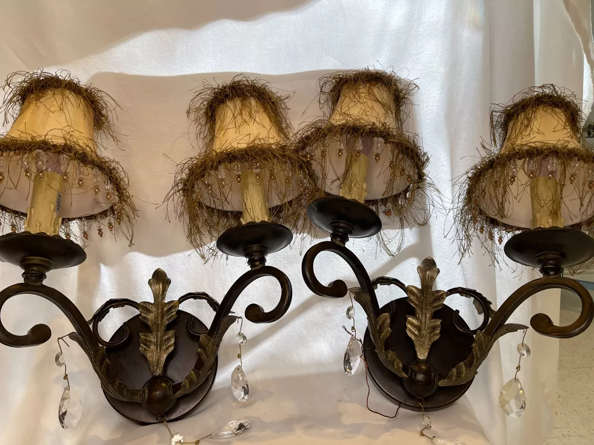Old Vintage Pair of Two wall Sconces. Very Rare