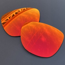 Fire Red POLARIZED Replacement Lenses for Oakley Latch SQ Asian Fit OO9358