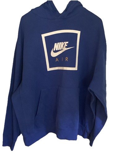 NIKE AIR HOODIE SWEATSHIRT XXL 2XL GUTER ZUSTAND ORIGINAL Vintage Blau