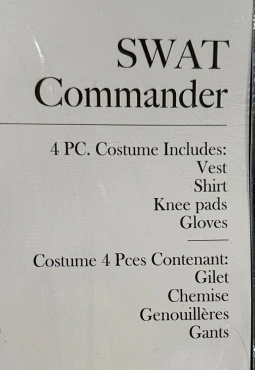 Disfraz de policía para hombre CON chaleco, guantes, rodilleras + más, talla única, TOTALMENTE NUEVO Foto 3 de 4