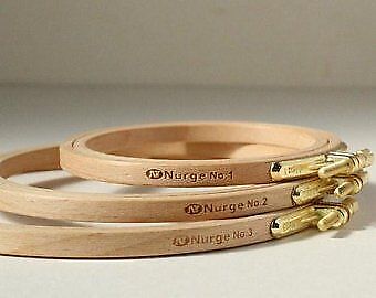 Nurge Wood Embroidery Hoops with Screw 8mm height - Picture 1 of 13