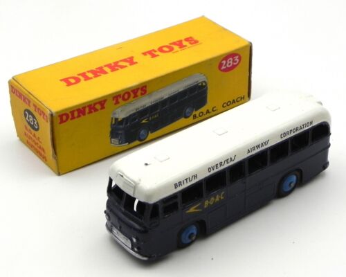DINKY B. O. a. C. Coach Bus Ref. 283 Boxed Dinky Toys England Boac No Atlas - Afbeelding 1 van 11