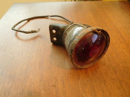 1918 1928 Tail Light Whippet Motorcycle Harley Henderson Indian Thor Vintage - Picture 4 of 16
