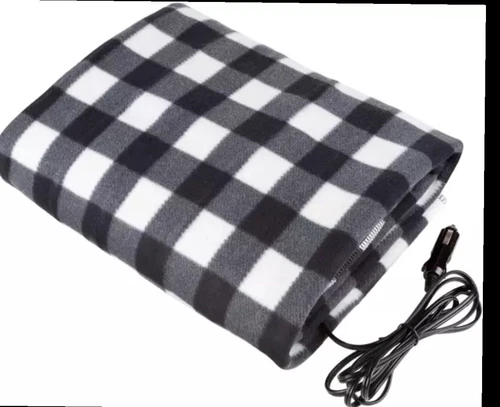 Heated Car Blanket - Stalwart- 12-Volt Electric Portable Blanket for Car/Truck