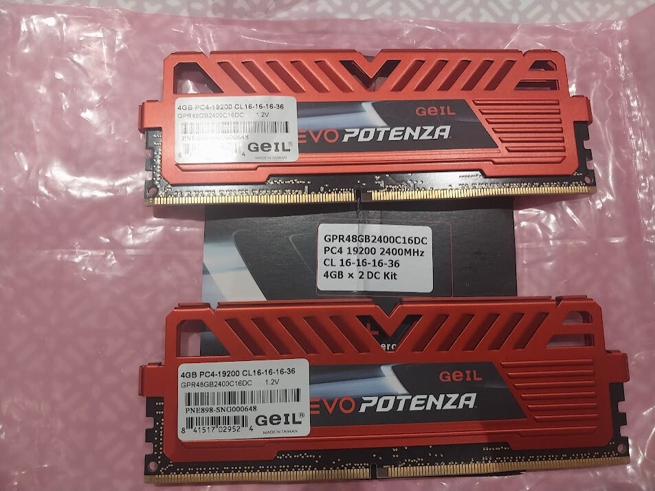 GEIL DDR4 16GB×2 32GB メモリー　3200Hz GeIL EVO Potenza AMD/Intel 32GB (2x16GB) 288-Pin PC RAM DDR4 3200