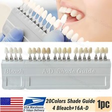 USA Dental Bleach A-D Shade Guide 20Color Porcelain Teeth Whitening Based VITA