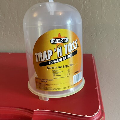 Starbar Trap n' Toss Disposable Fly Trap ~ New Attracts And Traps Flies
