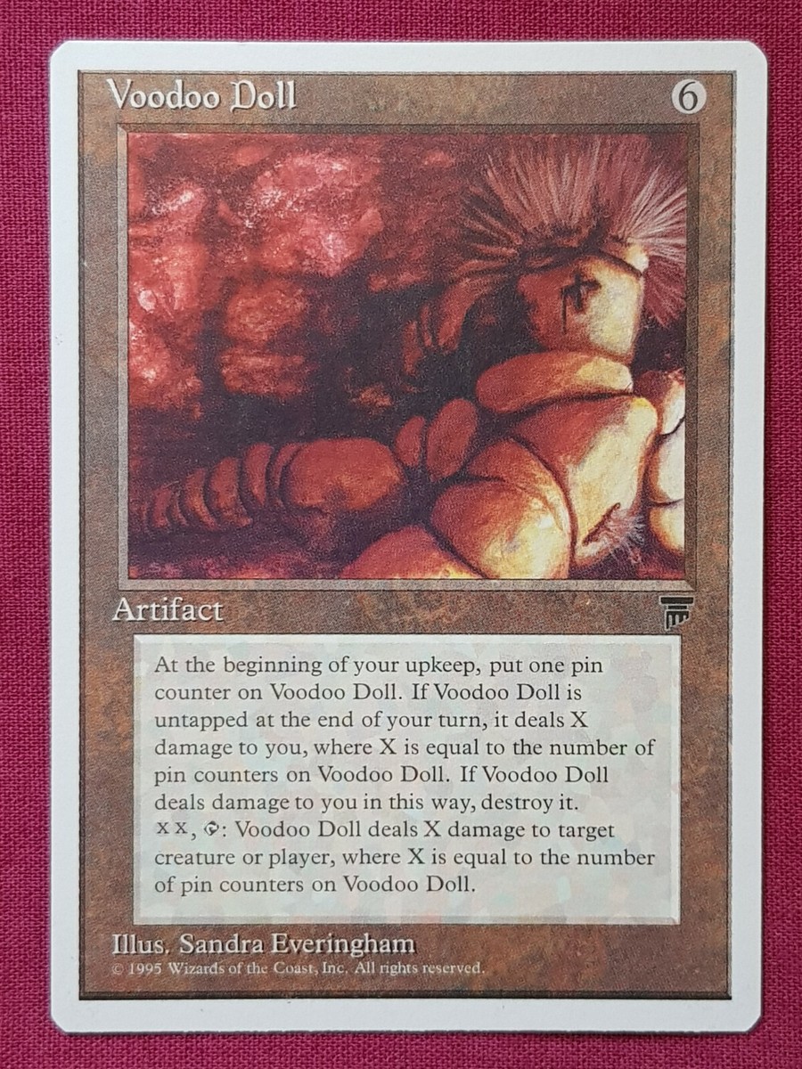 Magic The Gathering CHRONICLES VOODOO DOLL artifact card MTG