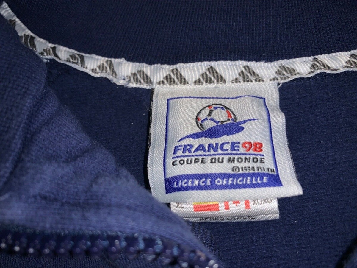 ウェア 90S VINTAGE 98 FRANCE WORLD CUP adidas Men's VTG 90's Adidas France 98 Coupe De Monde Sweatshirt