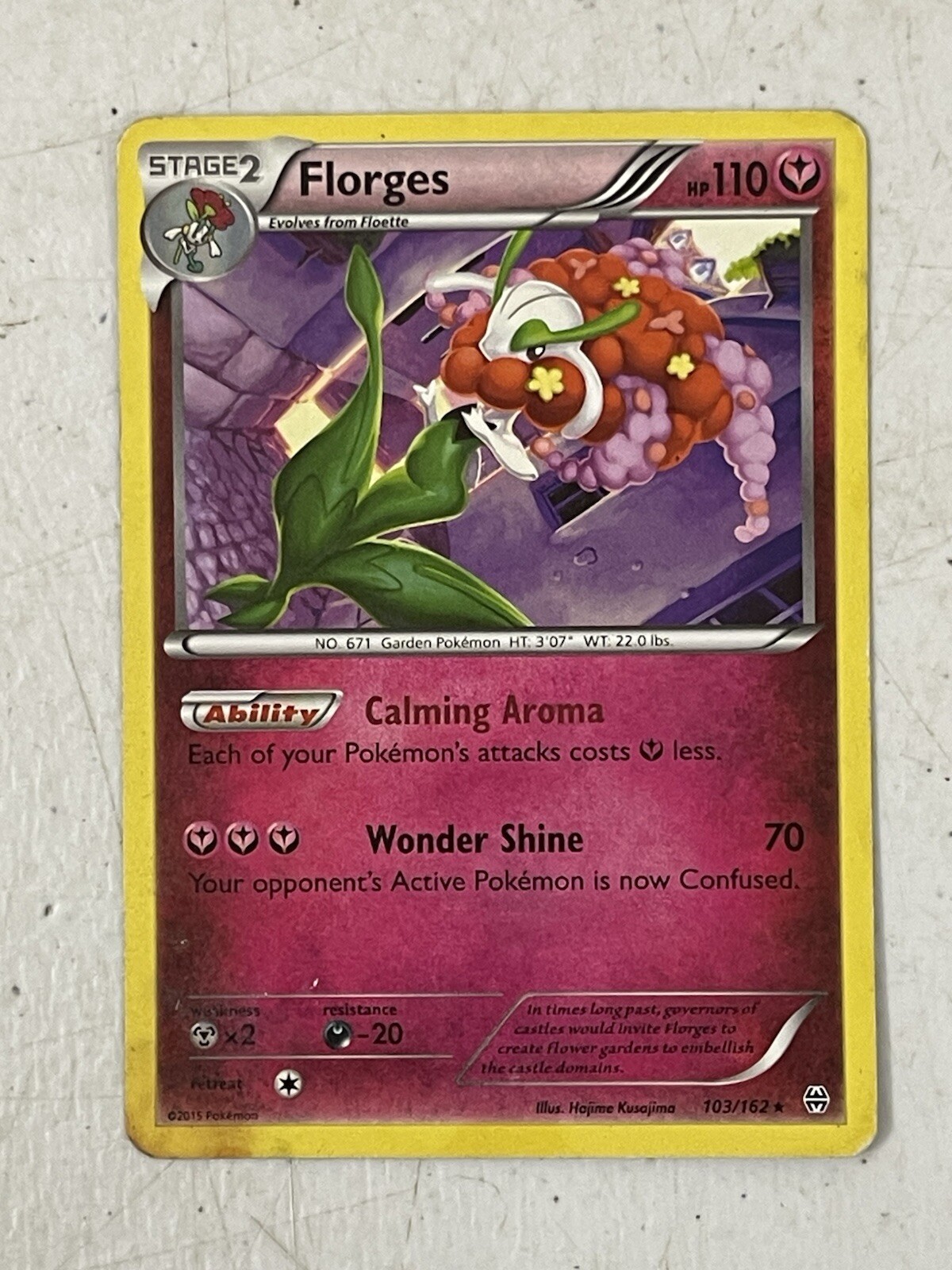 Pokemon TCG - Florges - 103/162 - Rare - XY: Breakthrough