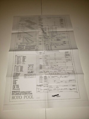 Gottlieb ROTO POOL Pinball Schematic