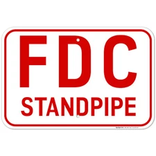 FDC Standpipe Sign,
