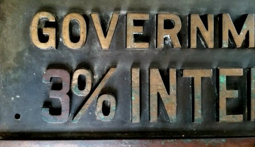 Antique Washington D.C Anacostia National Brass Banking Building Sign c1915 - Picture 3 of 7