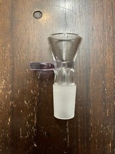 18mm Glass Water Pipe Bowl Purple