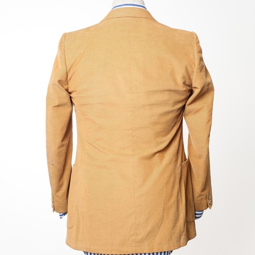 Abrigo Deportivo CORNELIANI Amarillo Pana Blazer Vintage Hecho en Italia Ajuste S - Imagen 3 de 5