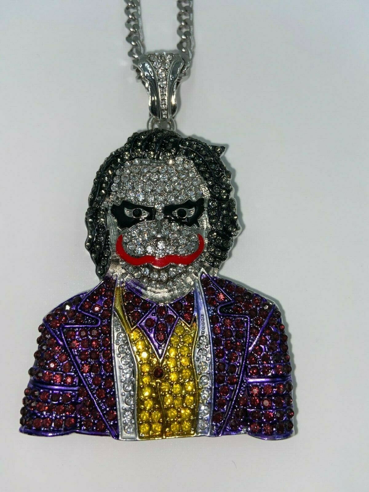 Iced Out Chain Pendant Mens Gangster Jewelry Drip Rapper Trapstar eBay