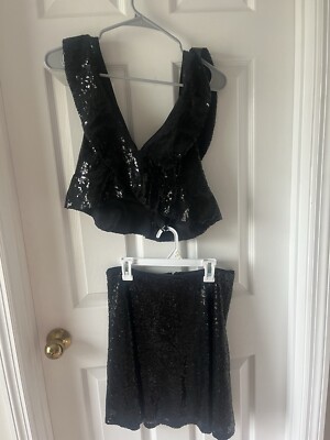 black backless dress zara Cherry Tube Skirt in Sequin Black Opal – motelrocks-com-us