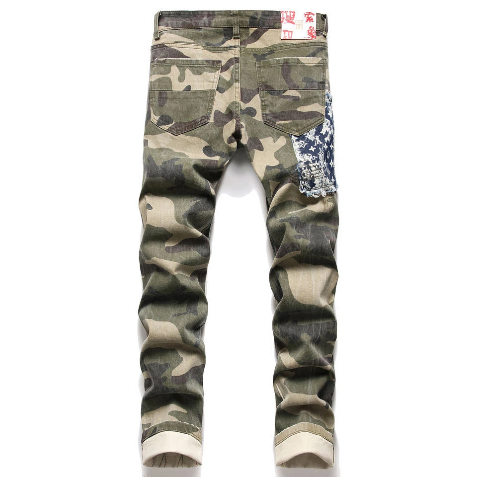 Designer camo jeans sale