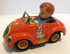 Japan Wind Up Tin Lithographed Crazy Car