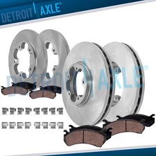 8pc Front Rear Brake Rotors Brake Pads Kit for Ford Transit-250 Transit-350