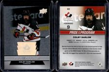 2023 Upper Deck Team Canada World Jr Pride Of The Program Foilboard Colby Barlow
