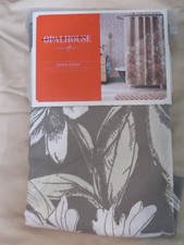 Opalhouse Exploded Floral Fabric Shower Curtain pink taupe new 917
