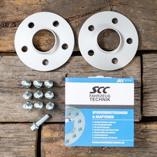Spurverbreiterung SCC Mercedes 40mm 2x20mm 5x112 + Schrauben Spurplatte Silber