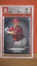 2012 Bowman Sterling Prospects Black Refractor Matt Davidson BGS 9.