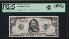 US 1928 $50 FRN Atlanta Numeric '6'  FR 2100-F PCGS 53 PPQ Ch AU (246)