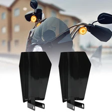 Motorcycle Handguards Hand Guards Black For Harley Dyna Street Glide Road Glide