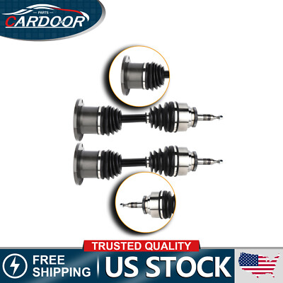 Pair Front CV Axle Shafts For Ford F-150 Expedition Mark LT Navigator 4WD