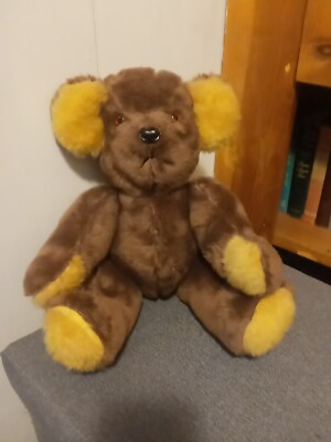 Vintage 18'' Hand Stitched Jointed Koala Bear/Red  Eyes/Stuffed Bear
