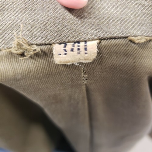 Vintage 1950s Military Men's Green Wool Jacket Size 34 WWII Field Jacket ARMY - Picture 10 of 10