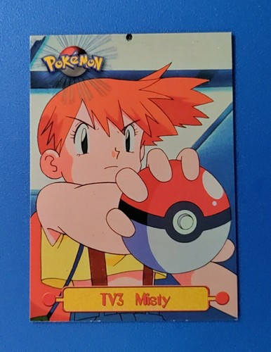 1999 Pokemon Misty Black TV3 Topps Oval Nintendo TV Animation Edition Series 1 - Picture 1 of 6