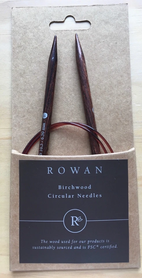 Rowan Birchwood 80cm Long Circular Knitting Needles - Various Sizes