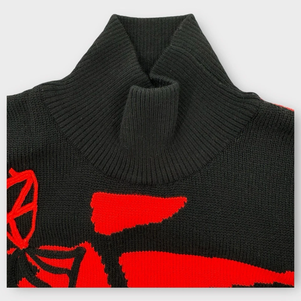 Chaleco tejido Gianni Versace vintage para mujer 40 pequeño de lana bordado bloque de color Foto 2 de 4