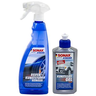 Kunststoff Pflege XTREME Reifen+KunststoffReiniger SONAX 750 ml + Kunststoffgel 