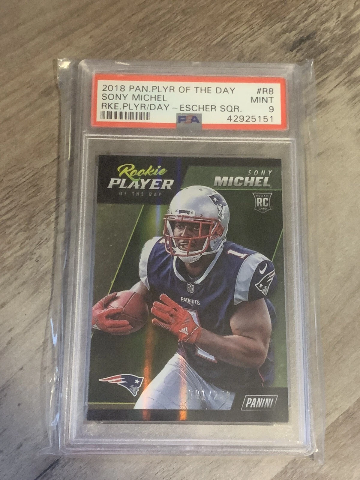 Sony Michel Panini Player of the Day Rookie Player of the Day #R8 Escher Squares
