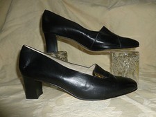   ELMDALE BLACK  LOAFER SHOES UK 7.5  BRITISH MADE  NEW NEVER WORN