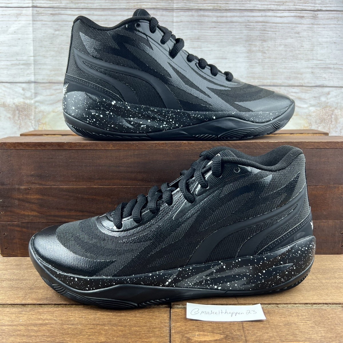 サマパラ NEW* MEN PUMA X /McLaren MagMax NITRO 2 Road Running Shoes BLACK