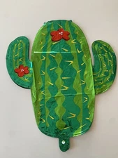 25 Cactus Helium Balloon Mexican Wild West Cowboy Birthday Party Decorations 27”
