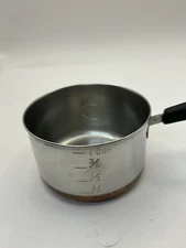 Vintage Revere Ware 1801 Copper Clad One Cup Measuring Cup/Butter Warmer