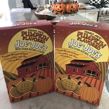 Trader Joe’s 2 Boxes Pumpkin Joe-Joe’s Creamy Pumpkin-Filled Sandwich Cookies