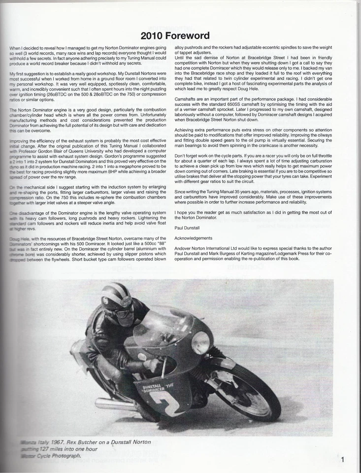 Paul Dunstall, libro de tapa blanda Norton Tuning, Commando and Atlas, Nuevo de Lote Antiguo Foto 2 de 4