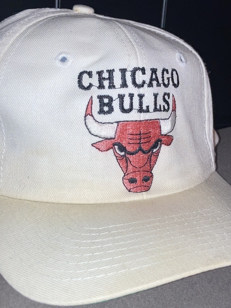 90s VTG NBA BULLS スナップバック フリーサイズ VTG 90s NBA Chicago Bulls Hat Snapback Cap Twins Enterprise White