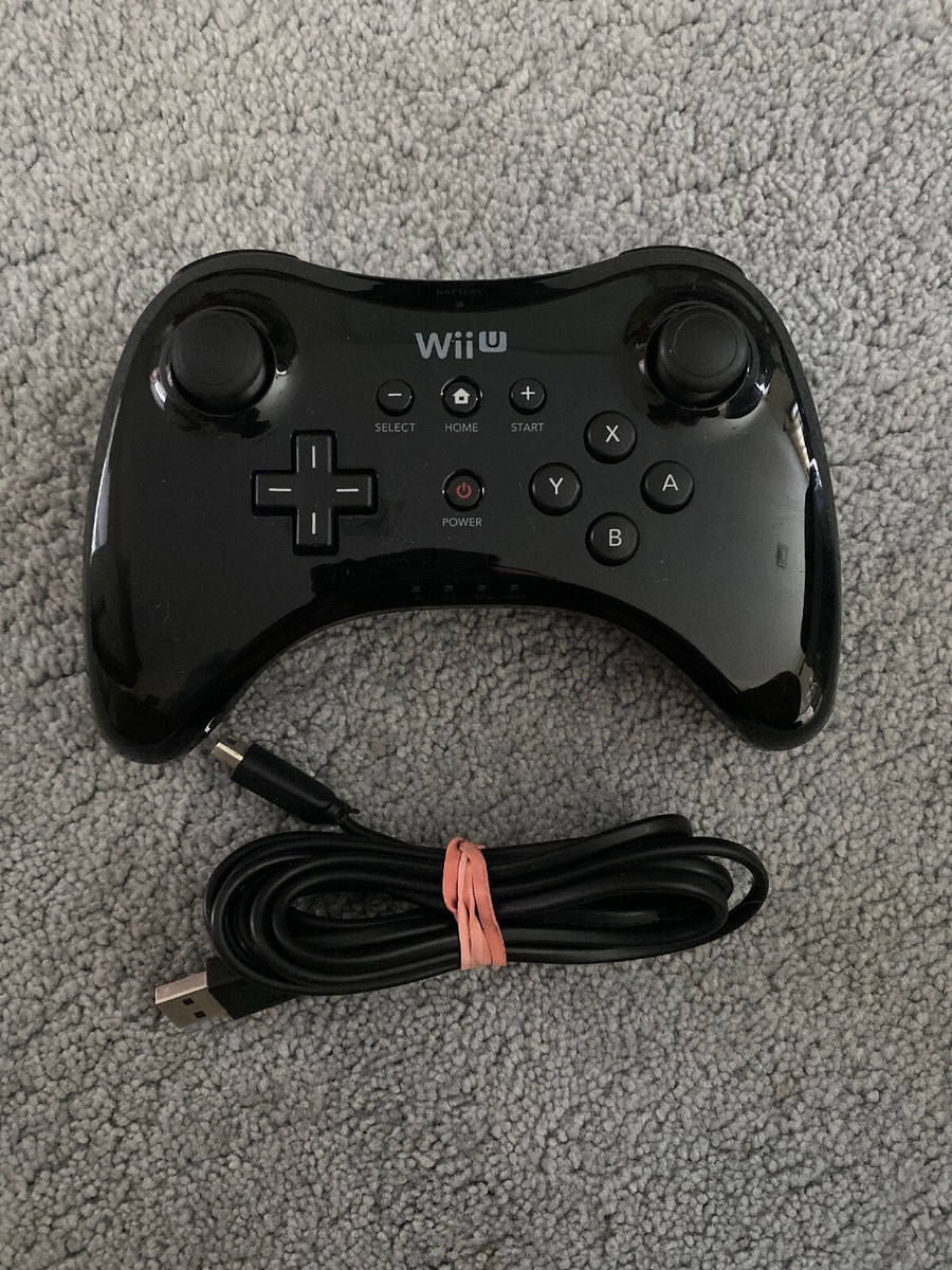 Nintendo WII U PRO コントローラ Official Nintendo Wii U Wireless Pro Controller (Black) Nice