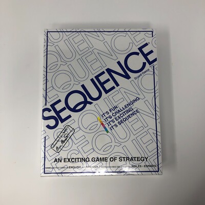 SEQUENCE: Original SEQUENCE Game with Folding Board, Cards, Chips by Jax SEALED