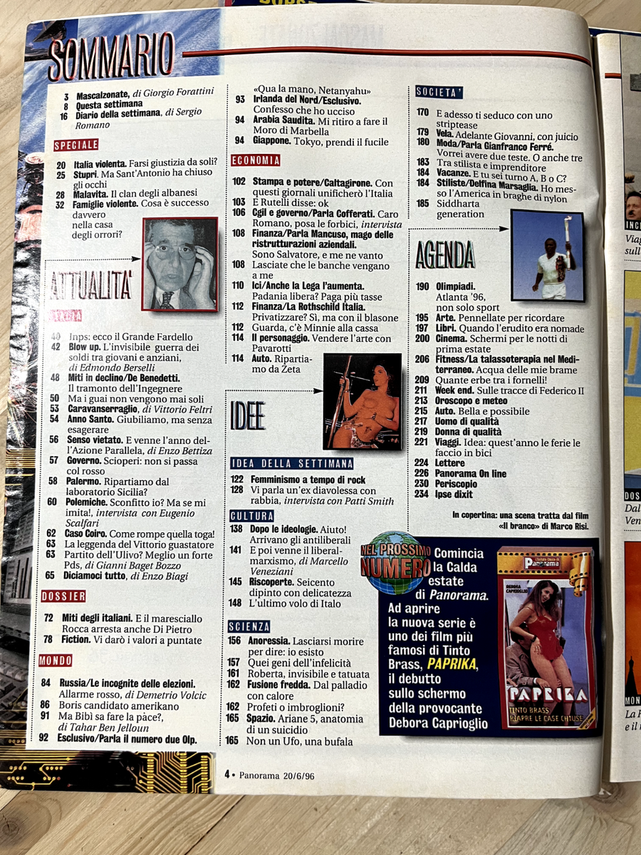 Rivista Panorama 1996 1575